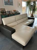 Lederen bankstel, Huis en Inrichting, Ophalen, Gebruikt, Modern