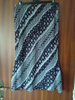 Yjessica C&A zwarte en witte elastische lange rok F/B 46, Kleding | Dames, Rokken, Zwart, Maat 46/48 (XL) of groter, YESSICA C&A