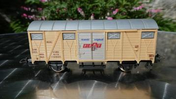 LE5316 LIMA Train Ho Wagon de marchandise couvert FS Fiat., Analogique, Wagon, Utilisé, Lima