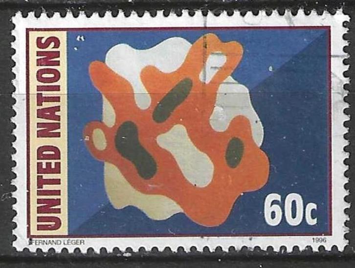Verenigde Naties 1996 - Yvert 694 - Fernand Leger (ST), Postzegels en Munten, Postzegels | Amerika, Gestempeld, Verzenden