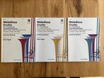 Melodious etudes for trombone - Joannes Rochut - book 1, 2,3, Muziek en Instrumenten, Bladmuziek, Ophalen, Zo goed als nieuw, Trombone