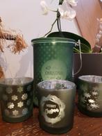 Set glazen theelichten, Enlèvement, Neuf, Rouge