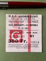 Ticket RSC Anderlecht Westerlo 1/16 coupe de Belgique 1997, Envoi, Comme neuf, Autres types