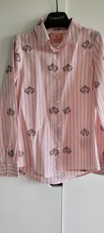 Roze blouse met panters - Scotch & soda - maat 128 (8 j), Gebruikt, Meisje, Ophalen of Verzenden, Shirt of Longsleeve