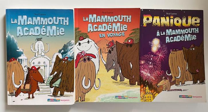 Set van 3 boeken, The Mammouth Academy, Boeken, Kinderboeken | Kleuters, Zo goed als nieuw, Fictie algemeen, 5 of 6 jaar, Jongen of Meisje
