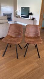 8 eetkamerstoelen Cognac kleur, Huis en Inrichting, Stoelen, Ophalen, Zo goed als nieuw