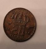 20 centimes stukje Belgie  1958, Postzegels en Munten, Ophalen of Verzenden, Losse munt