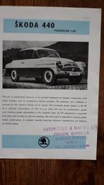 SKODA 440 1957, Livres, Autos | Brochures & Magazines, Comme neuf, Autres marques, Enlèvement ou Envoi