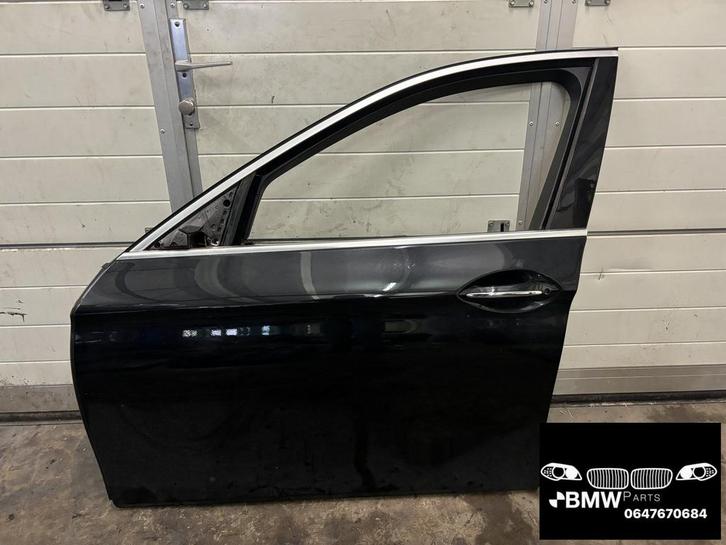 Deur LV Bmw 5-Serie F10 F11 black sapphire 475, Auto-onderdelen, Carrosserie, Deur, BMW, Voor, Links, Gebruikt, Ophalen of Verzenden