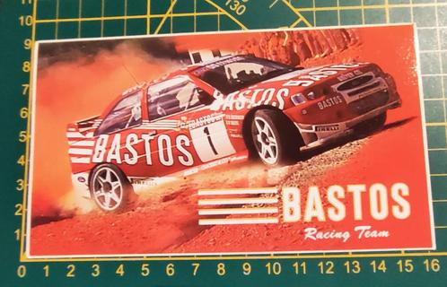 Sticker Rally Ford Escort Bastos Patrick Snijers 1997, Collections, Autocollants, Enlèvement ou Envoi