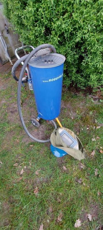 Zandstaler Hobbyblaster met gezicht bescherming beschikbaar voor biedingen