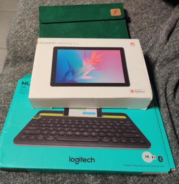 Tablette Huawei Matepad 10 + clavier Logitech  beschikbaar voor biedingen