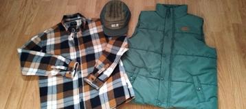 Bodywarmer + Pet + Hemd - maat 164 beschikbaar voor biedingen
