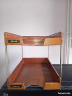 Antieke vintage houten archiefbak voor op het bureau, Antiek en Kunst, Ophalen of Verzenden