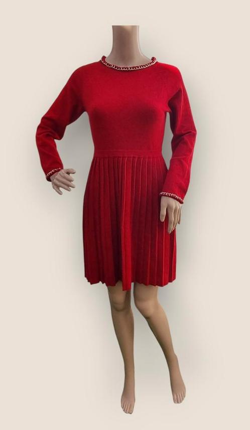 ✨️ Rode DERHEY Jurk L (valt kleiner) | Wolmix/Topstaat ✨️✨️, Kleding | Dames, Jurken, Zo goed als nieuw, Maat 42/44 (L), Rood