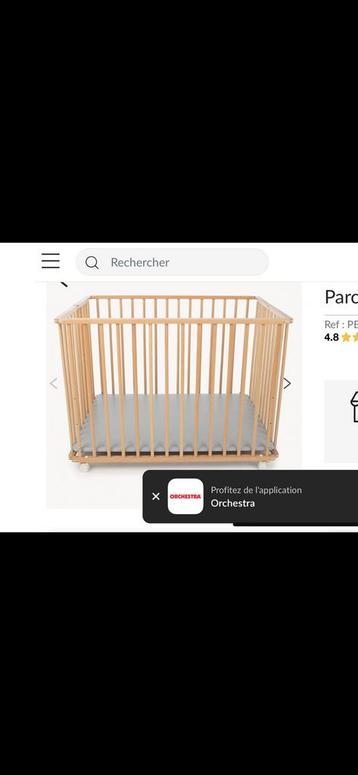 Parc en pin pliable, Enfants & Bébés, Enlèvement ou Envoi, Comme neuf