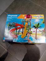 Playmobil zwembad met 2 gleibanen 70609, Ophalen of Verzenden, Zo goed als nieuw