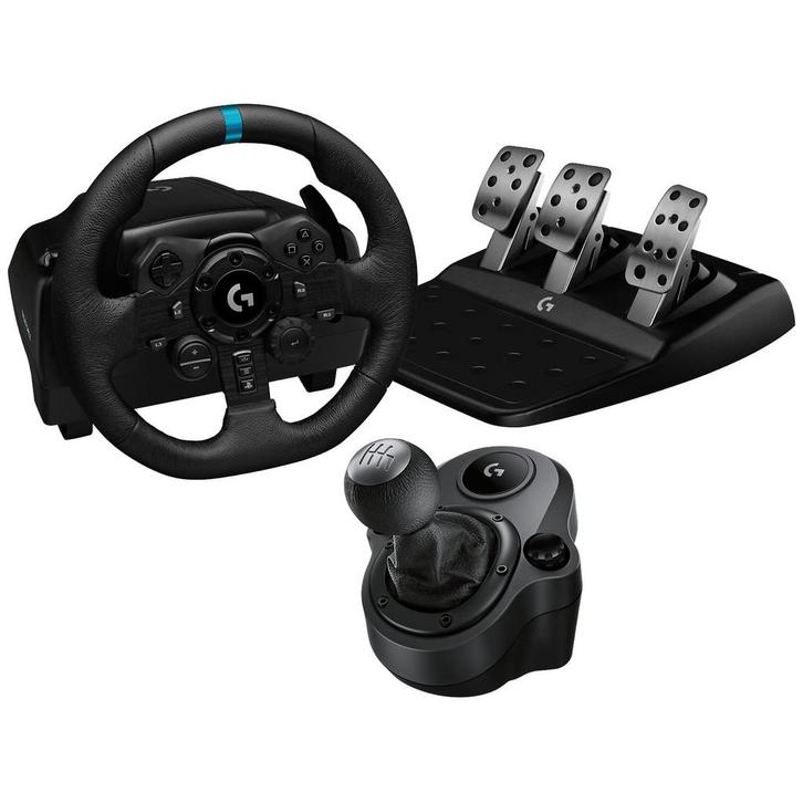 LOGITECH stuurwiel met Shifter G923 PS5/PS4/PC Zwart, Games en Spelcomputers, Spelcomputers | Sony Consoles | Accessoires, Zo goed als nieuw