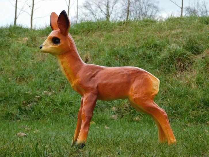 Statue rouge - 50 cm - Polystone, Jardin & Terrasse, Statues de jardin, Animal, Synthétique, Enlèvement ou Envoi