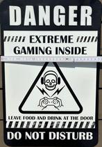 Vintage muurbord “extreme gaming inside”, Huis en Inrichting, Ophalen of Verzenden, Zo goed als nieuw