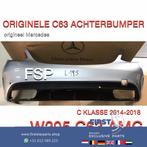 W205 C63 AMG ACHTERBUMPER + DIFFUSER ZWART ORIGINEEL Mercede