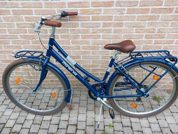 Minerva damesfiets donkerblauw