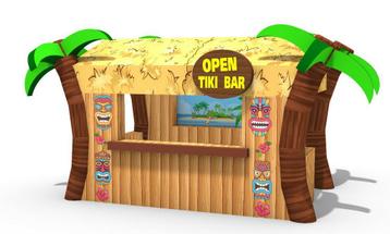 Opblaasbare Tiki Bar beschikbaar voor biedingen