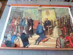Keizer Karel Vlaanderen Middeleeuwen Graafschap Gent, Antiek en Kunst, Antiek | Schoolplaten, Verzenden, Geschiedenis