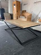 Salontafel hout en metaal, Huis en Inrichting, Tafels | Salontafels, Ophalen, Metaal