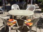Tuintafel en 4 stoelen, Tuin en Terras, Tuinsets en Loungesets, Ophalen, Gebruikt