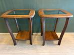 Set indentieke Antieke/Vintage Bijzettafeltjes Arts&Craft., Enlèvement