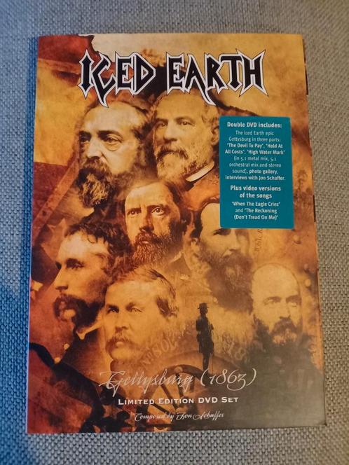 Iced Earth : Gettysburg 1863 (2xdvd) - prima staat, Cd's en Dvd's, Dvd's | Muziek en Concerten, Zo goed als nieuw, Muziek en Concerten