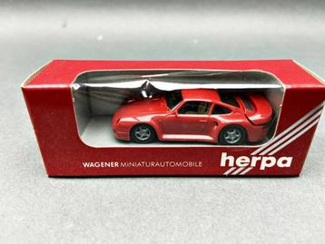 PORSCHE 911 Coupé 959 Red 1/87 HO HERPA Neuve + Boite, Enlèvement ou Envoi, Neuf, Voiture, Herpa