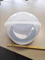 Tupperware grote hoge gebakschaal hoogte 15 cm, Ophalen of Verzenden, Zo goed als nieuw, Blauw