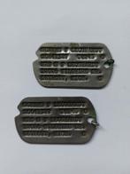 Paire Dog-tag US ww2, Verzamelen, Militaria | Tweede Wereldoorlog, Ophalen of Verzenden, Landmacht, Embleem of Badge