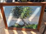 Afrikaans schilderij op doek, Ophalen