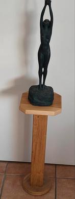 Massief eiken (planten) zuil te koop., Huis en Inrichting, Ophalen