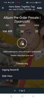 2 billets pour Harry Styles 22/05 à Amsterdam, Tickets & Billets, Deux personnes, Mai