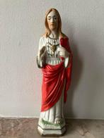 Beeldje Heilig Hart van Jezus in biscuit (21 cm), Antiquités & Art, Enlèvement ou Envoi