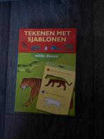 Wilde dieren tekenen met sjablonen, Kinderen en Baby's, Ophalen of Verzenden, Zo goed als nieuw, Knutselen