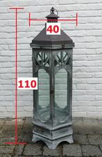 Lantaarn. Windlicht. H. 110 cm. Decoratie., Ophalen, Zo goed als nieuw, Glas, Overige typen