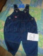 tuinbroek blauwe jeans maat 68, Kinderen en Baby's, Ophalen of Verzenden