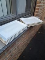 8 rechthoekige borden, Huis en Inrichting, Ophalen of Verzenden, Zo goed als nieuw, Bord(en), Effen