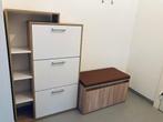 NEUF : Meuble à chaussures + Banc à tiroir de rangement, Enlèvement, Neuf, Contemporain