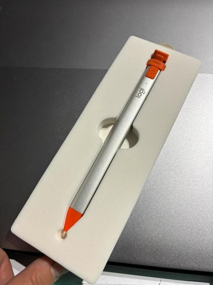 Logitech 914-000034 crayon IPad 6th génération, Computers en Software, Apple iPads, Zo goed als nieuw, Apple iPad, Zilver, Ophalen of Verzenden