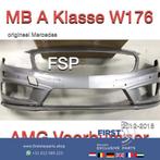 W176 AMG Voorbumper Mercedes A Klasse 2012-2018 zilvergrijs, Pare-chocs, Avant, Utilisé, Enlèvement ou Envoi