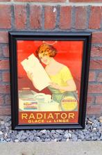 Reclame karton van merk Radiator stijfsel voor de was/strijk, Ophalen, Gebruikt, Reclamebord