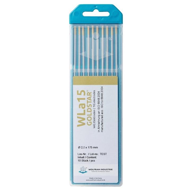 Wolfraam elektroden WLa15 Goldstar 2,0 x 150mm 10 stuks, Autos : Divers, Autos divers Autre, Envoi
