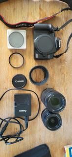 Canon Eos 450D en lenzen, Audio, Tv en Foto, Fotocamera's Digitaal, Ophalen, Zo goed als nieuw, Canon