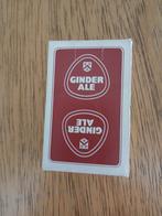 Vintage Ginder-Ale speelkaarten, Verzamelen, Biermerken, Ophalen of Verzenden, Zo goed als nieuw, Overige typen